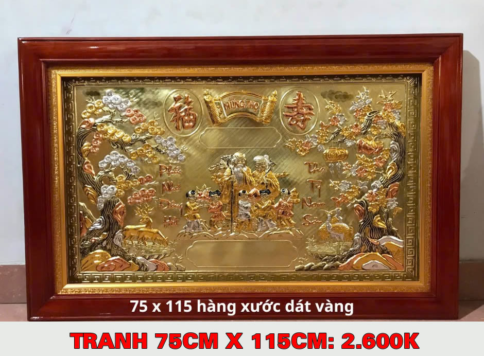 Tranh đồng mừng L&atilde;o Thọ Vinh Nghệ An